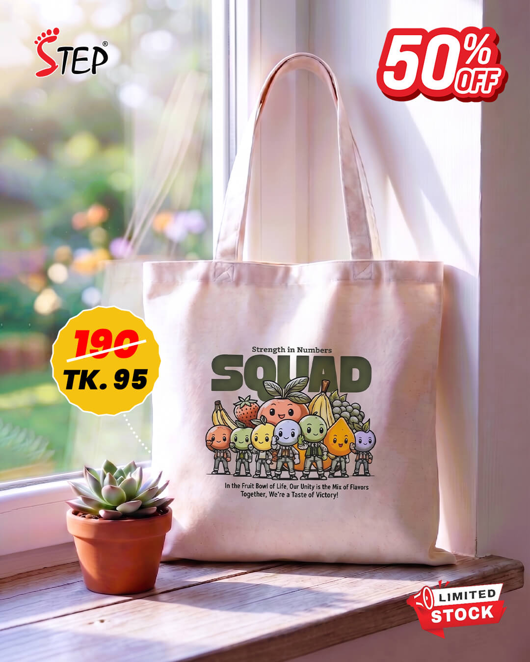 Canvas Tote Bag	STBAP016