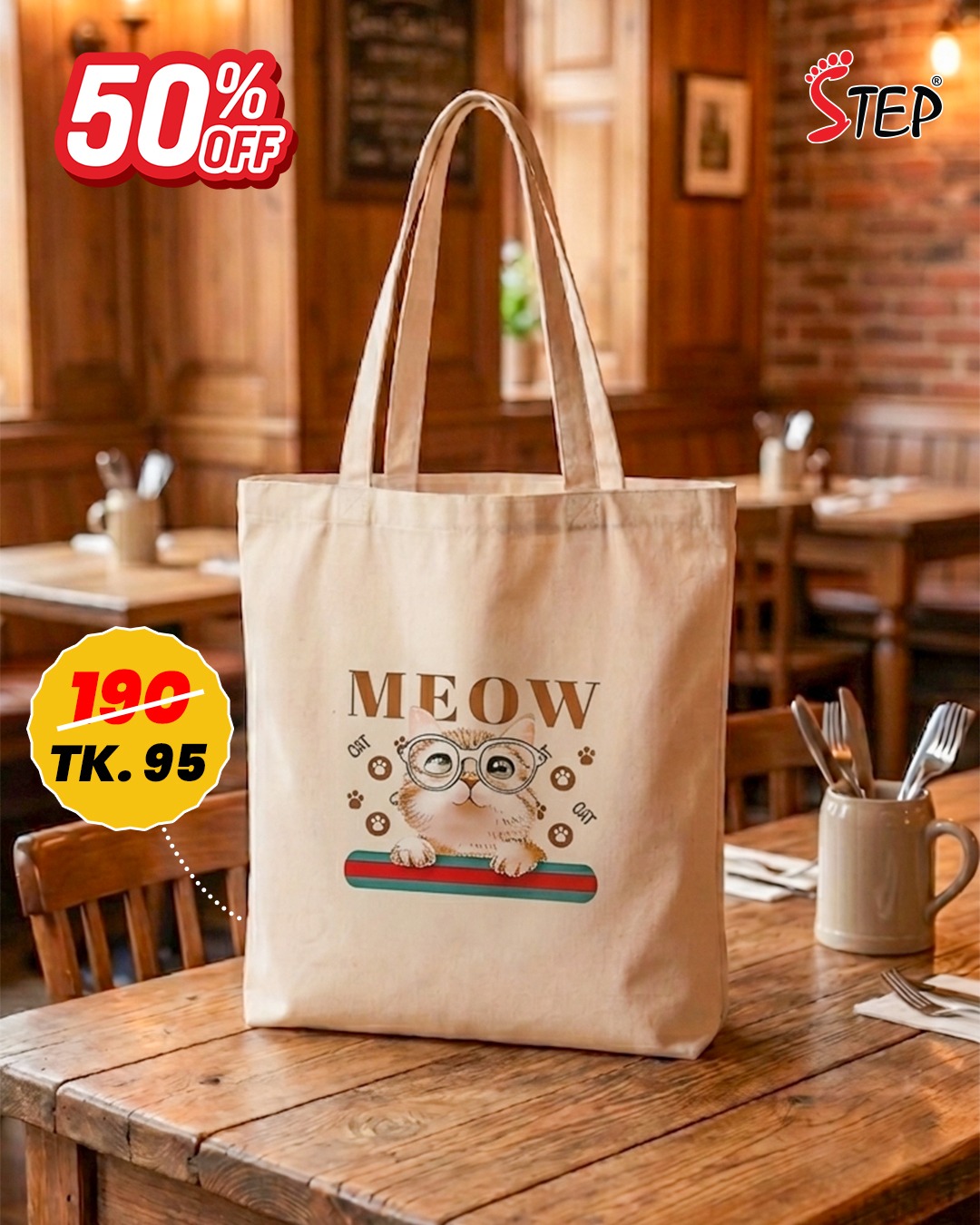 Canvas Tote Bag- STBFP008